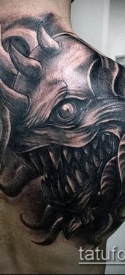 снимка на татуировка на демон (стойност) - пример за интересна рисунка на татуировка - 048