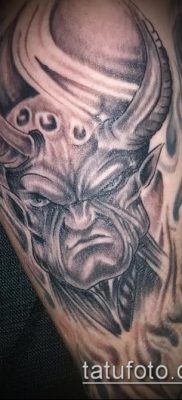 снимка на татуировка на демон (стойност) - пример за интересна рисунка на татуировка - 047