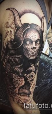 снимка на татуировка на демон (стойност) - пример за интересна рисунка за татуировка - 044