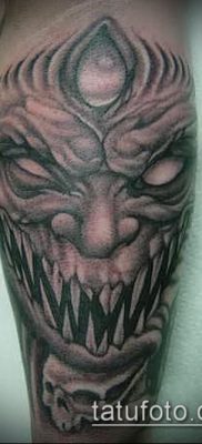 снимка на татуировка на демон (стойност) - пример за интересна рисунка на татуировка - 042