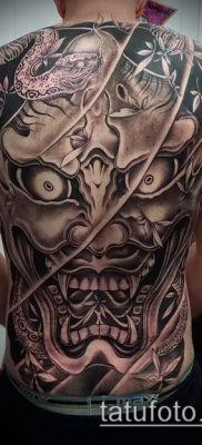 снимка на татуировка на демон (стойност) - пример за интересна рисунка на татуировка - 033
