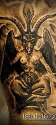 снимка на татуировка на демон (стойност) - пример за интересна рисунка на татуировка - 032