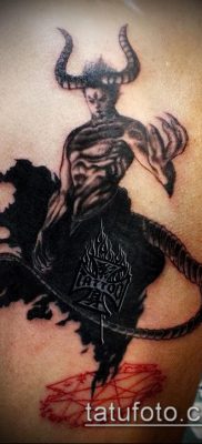снимка на татуировка на демон (стойност) - пример за интересна рисунка на татуировка - 030