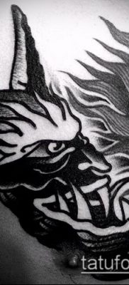 снимка на татуировка на демон (стойност) - пример за интересна рисунка на татуировка - 027