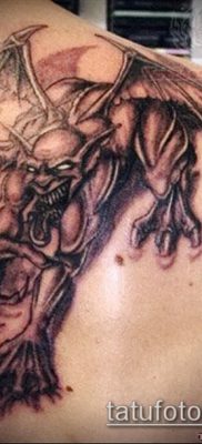 снимка на татуировка на демон (стойност) - пример за интересна рисунка на татуировка - 023