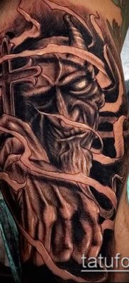 снимка на татуировка на демон (значение) - пример за интересна рисунка за татуировка - 022