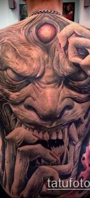 снимка на татуировка на демон (стойност) - пример за интересна рисунка на татуировка - 020