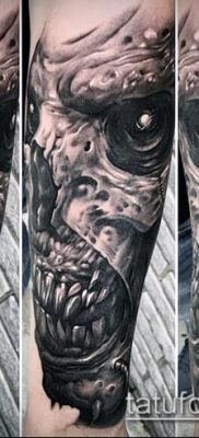 снимка на татуировка на демон (стойност) - пример за интересна рисунка на татуировка - 014