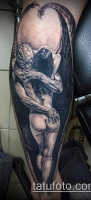 снимка на татуировка на демон (стойност) - пример за интересна рисунка на татуировка - 011