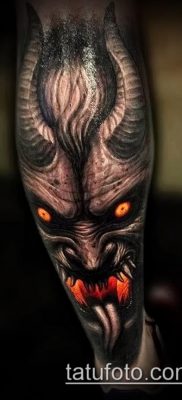 снимка на татуировка на демон (стойност) - пример за интересна рисунка на татуировка - 009