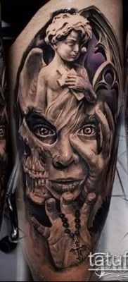 снимка на татуировка на демон (стойност) - пример за интересна рисунка на татуировка - 008