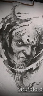 снимка на татуировка на демон (стойност) - пример за интересна рисунка на татуировка - 004