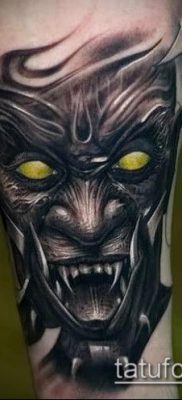 снимка на татуировка на демон (стойност) - пример за интересна рисунка на татуировка - 003