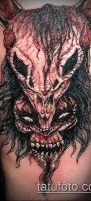 снимка на татуировка на демон (стойност) - пример за интересна рисунка на татуировка - 002