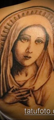 снимка на татуировка Дева Мария (стойност) - пример за интересен дизайн на татуировка - 133