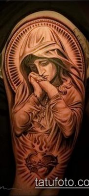 снимка на татуировка Дева Мария (значение) - пример за интересен дизайн на татуировка - 126