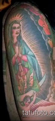 снимка на татуировка Дева Мария (стойност) - пример за интересен дизайн на татуировка - 120