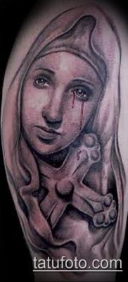 снимка на татуировка Дева Мария (значение) - пример за интересна рисунка на татуировка - 111