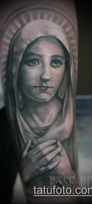 снимка на татуировка Дева Мария (значение) - пример за интересна рисунка на татуировка - 088