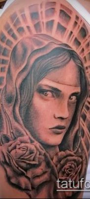 снимка на татуировка Дева Мария (значение) - пример за интересна рисунка на татуировка - 086