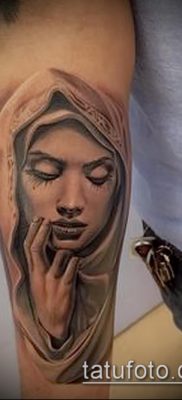 снимка на татуировка Дева Мария (значение) - пример за интересна рисунка на татуировка - 085