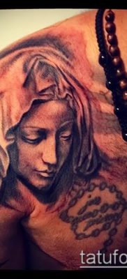 снимка на татуировка Дева Мария (значение) - пример за интересна рисунка на татуировка - 076