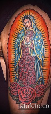снимка на татуировка Дева Мария (значение) - пример за интересна рисунка на татуировка - 067