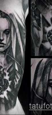 снимка на татуировка Дева Мария (значение) - пример за интересна рисунка на татуировка - 056