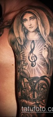 снимка на татуировка Дева Мария (значение) - пример за интересен дизайн на татуировка - 054