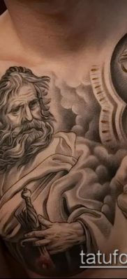 снимка на татуировка Дева Мария (значение) - пример за интересна рисунка на татуировка - 050