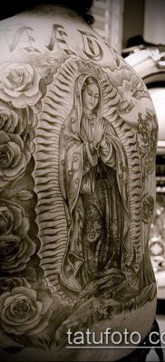 снимка на татуировка Дева Мария (стойност) - пример за интересна рисунка на татуировка - 044