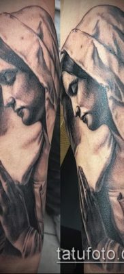 снимка на татуировка Дева Мария (значение) - пример за интересна рисунка на татуировка - 043