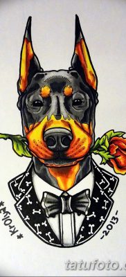 صورة وشم دوبيرمان بتاريخ 18/08/2017 №044 - وشم دوبيرمان