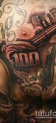 фото татуировка долар (долар за татуировка) (стойност) - примерна рисунка - 060
