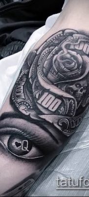 татуировка доларова снимка (значение) - примерна рисунка - 054