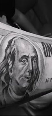 татуировка доларова снимка (значение) - примерна рисунка - 045