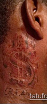 татуировка доларова снимка (стойност) - примерна рисунка - 040