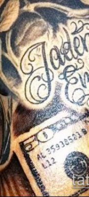 татуировка доларова снимка (стойност) - примерна рисунка - 025