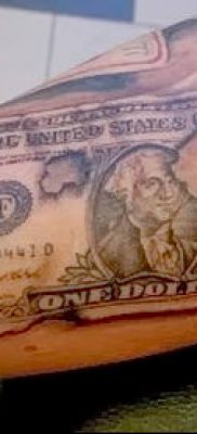 татуировка доларова снимка (стойност) - примерна рисунка - 020