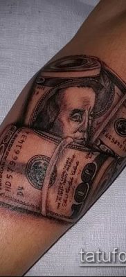 татуировка доларова снимка (стойност) - примерна рисунка - 004