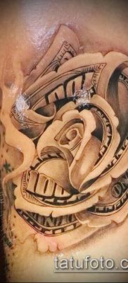 татуировка доларова снимка (стойност) - примерна рисунка - 003