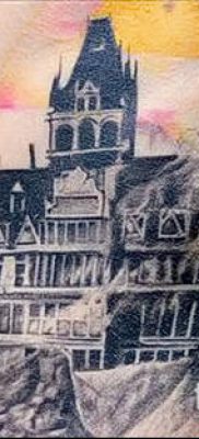 صورة منزل وشم (قيمة) - مثال على رسم وشم مثير للاهتمام - 037