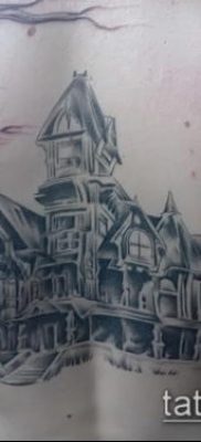 صورة وشم منزل (معنى) - مثال على تصميم وشم مثير للاهتمام - 026