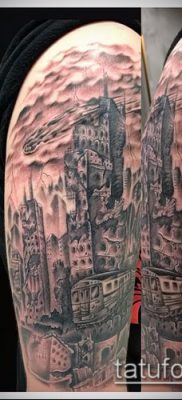 صورة منزل وشم (قيمة) - مثال على تصميم وشم مثير للاهتمام - 025