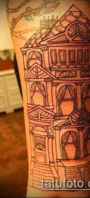 صورة منزل وشم (قيمة) - مثال على تصميم وشم مثير للاهتمام - 022