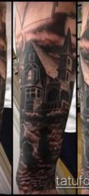 صورة منزل وشم (قيمة) - مثال على تصميم وشم مثير للاهتمام - 019