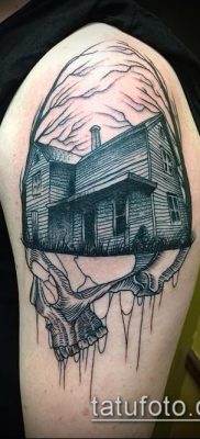 صورة منزل وشم (قيمة) - مثال على رسم وشم مثير للاهتمام - 016