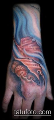 tölgyfalevelek 187 -es számú tetoválás - a minta hűvös változata, amely sikeresen használható a tölgyfalevélhez hasonló tetoválás megváltoztatására és alkalmazására