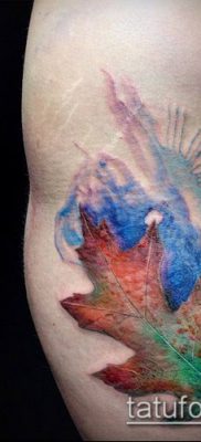 tölgyfalevél -tetoválás 937 -es szám - a minta hűvös változata, amely jól használható változtatásra és alkalmazásra tölgyfalevél -henna tetoválásként