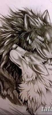 fotó két farkas tetoválásáról 2017. 08. 19 -től №022 - Két farkas tetoválása_